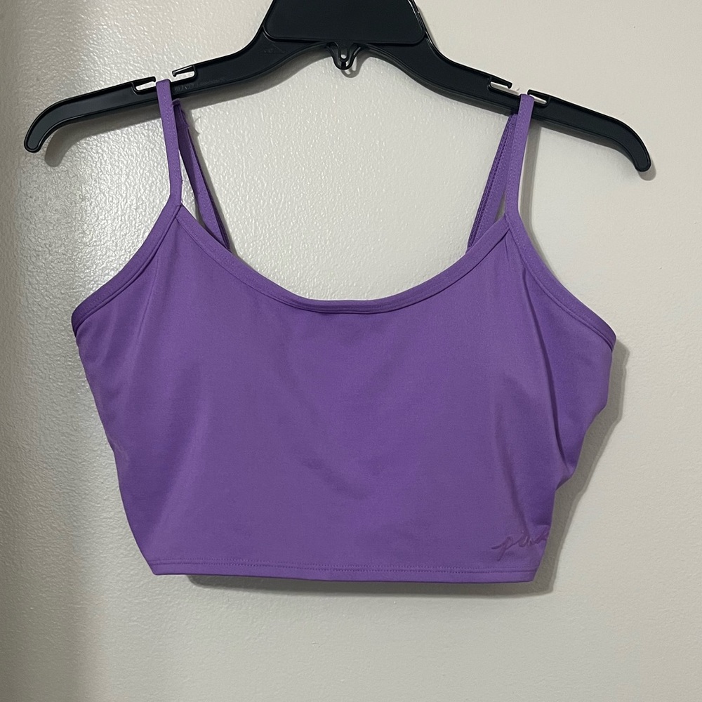 PINK | Purple Ultimate Lightly Lined Longline Sports Bra, Or Crop Top
